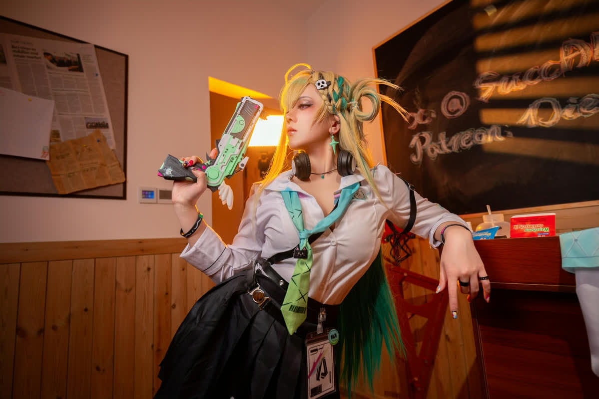 无修正｜绞肉姬Walküre🕹️跳蛋高潮阿黑颜《鸣潮🔺琳奈》 第 7 张